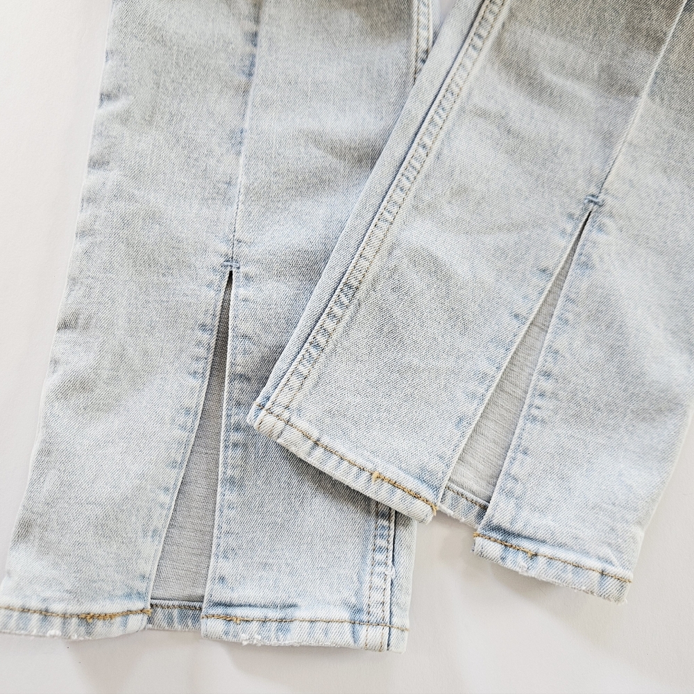 Abercrombie & Fitch The Skinny Ultra High Rise Curve Love Split Hem Jeans 31/12 - Picture 10 of 11